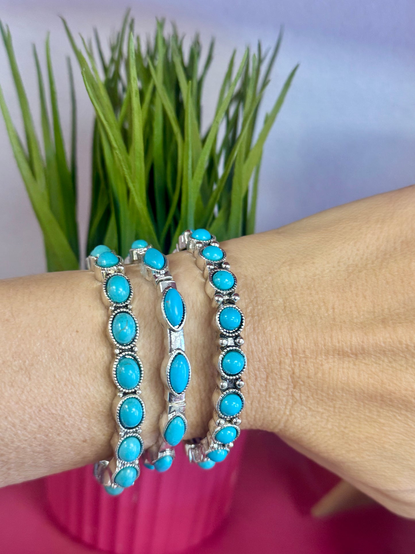 3 Turquoise Bracelets