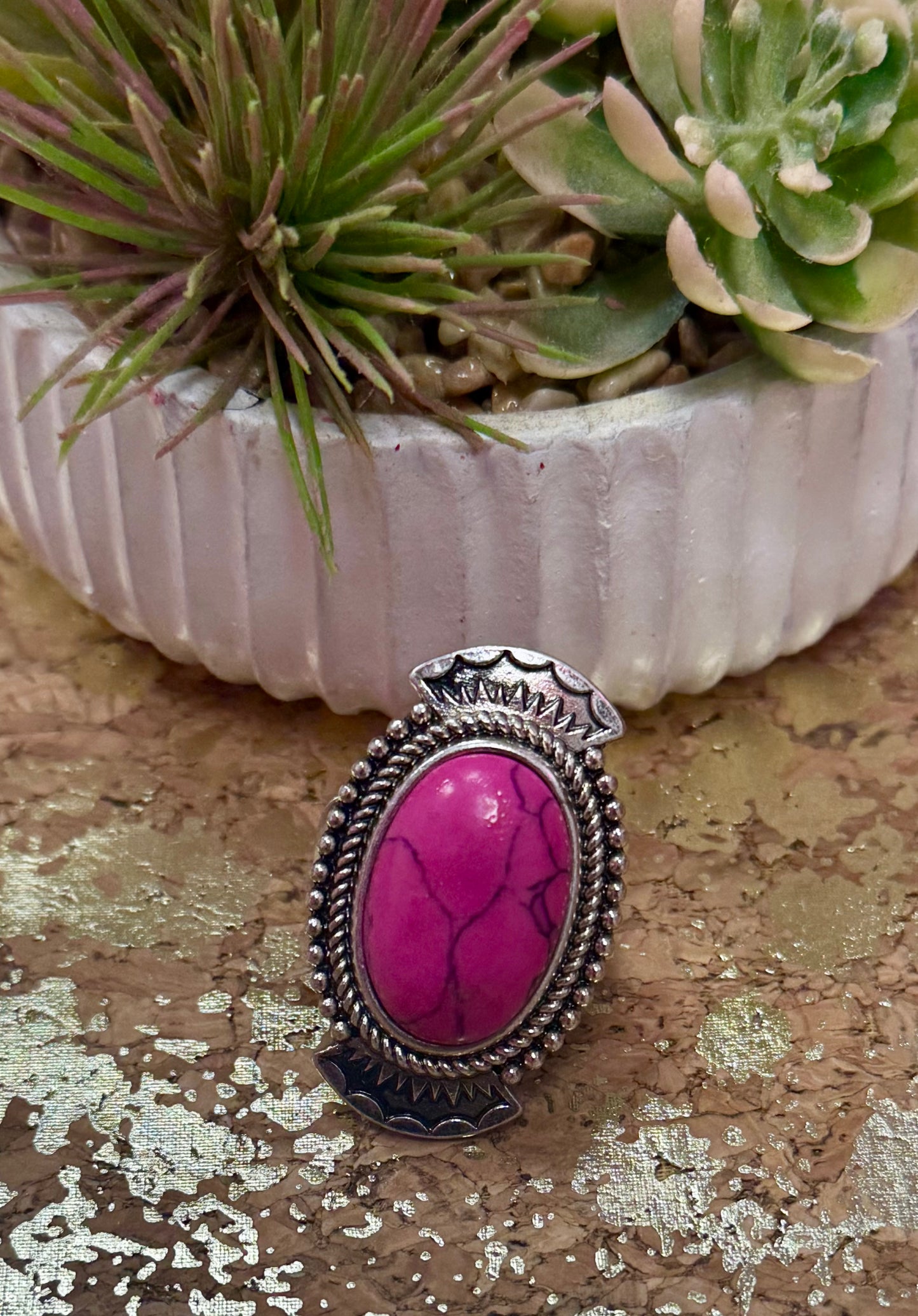 Pink Stone Ring