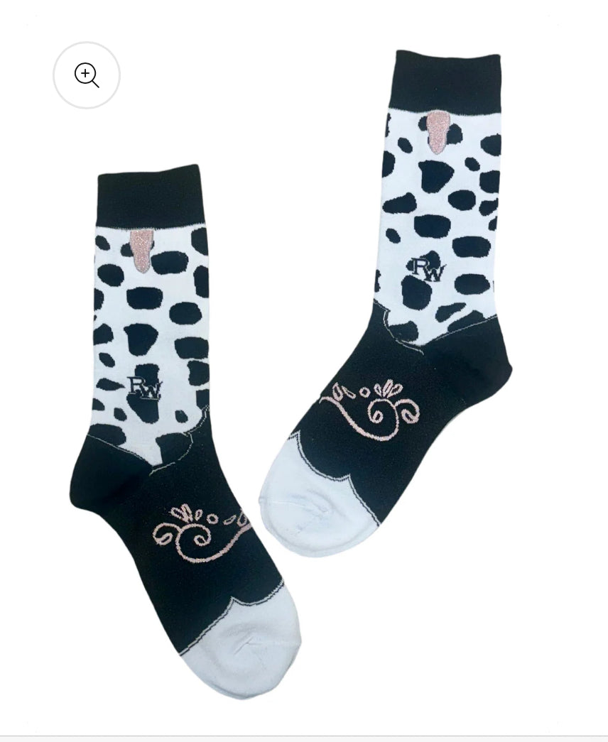 RW Socks Cowprint