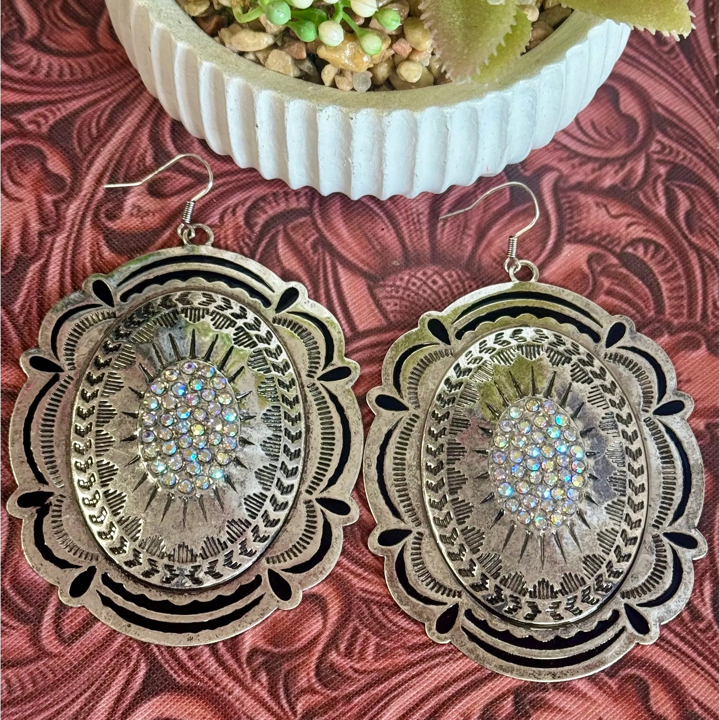 Large Silver Earrings