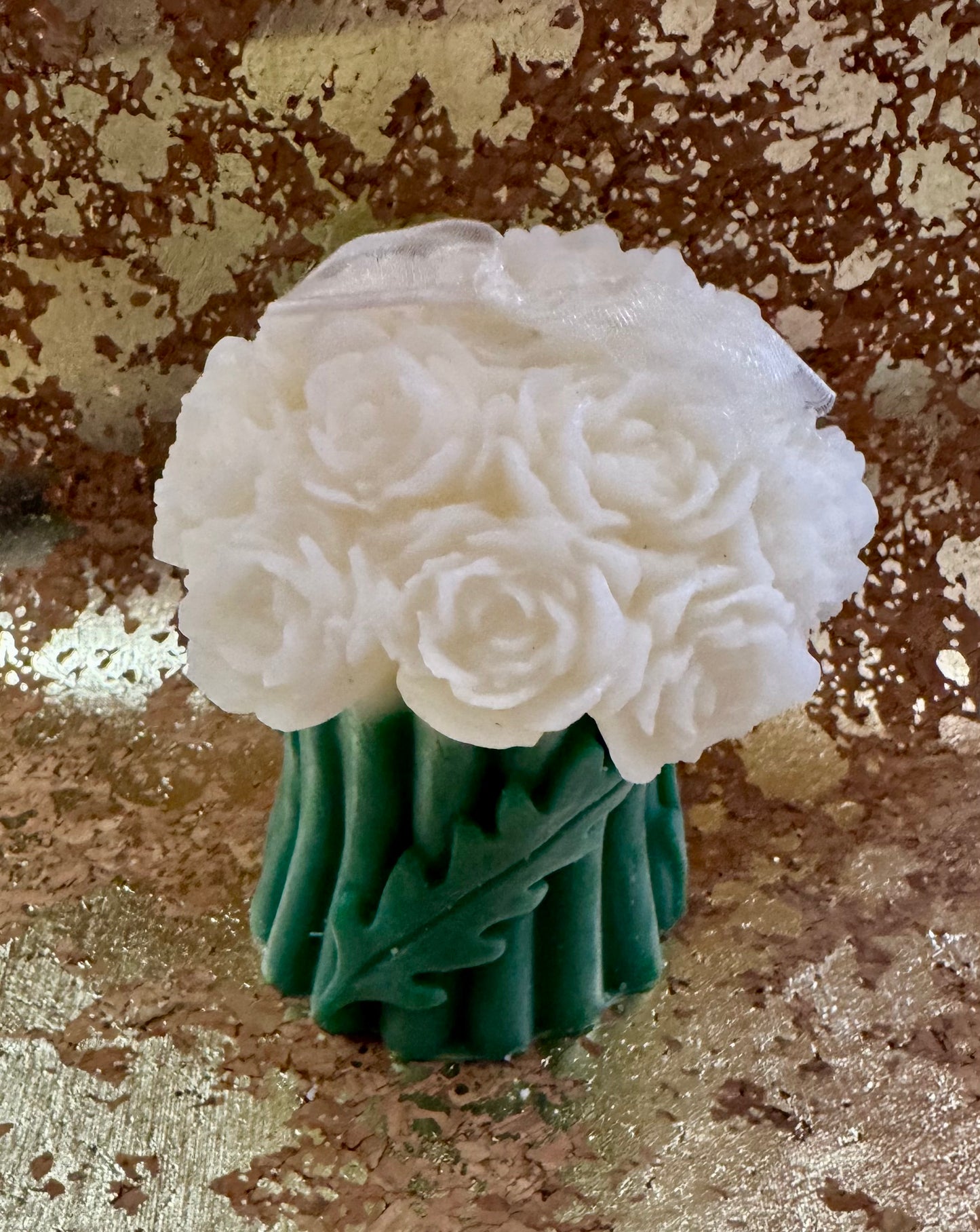 White Rose Bouquet Candle