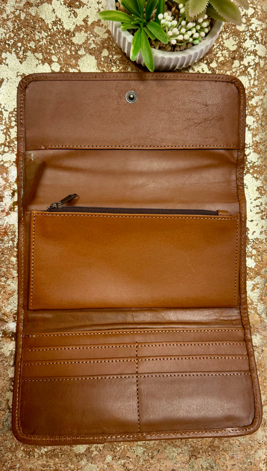 Leather Tooled Wallet