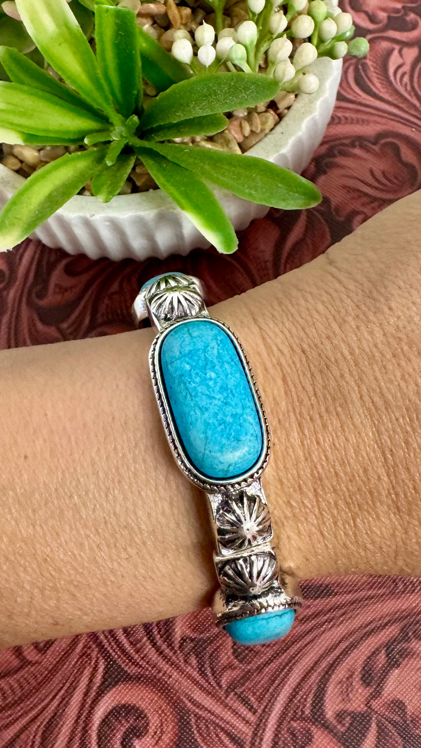 Turquoise Elastic Bracelet