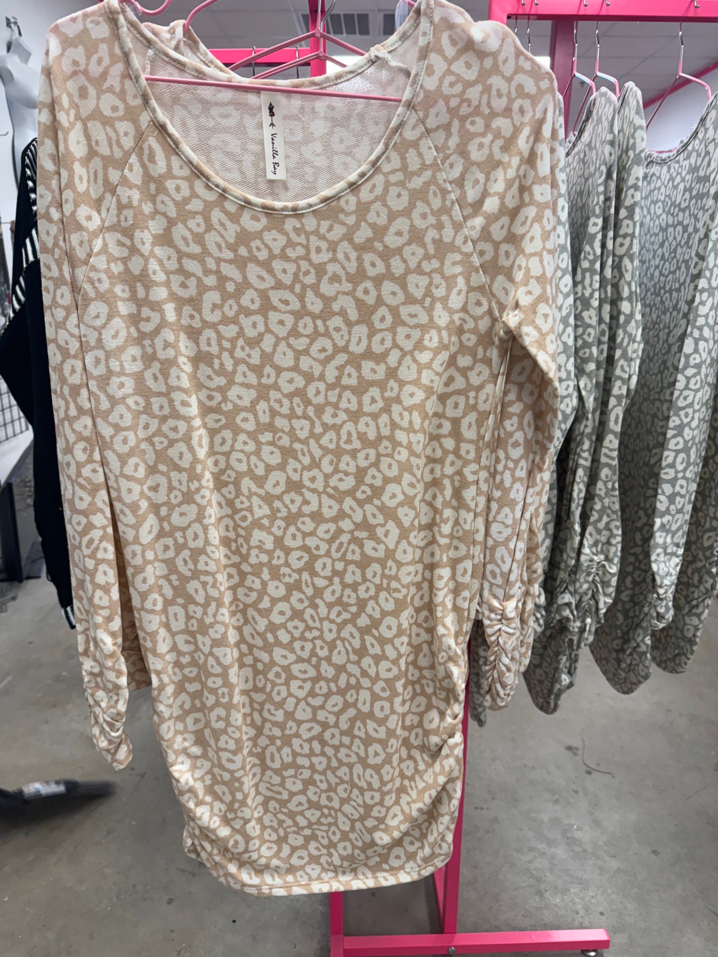 Tan Long Tunic Top