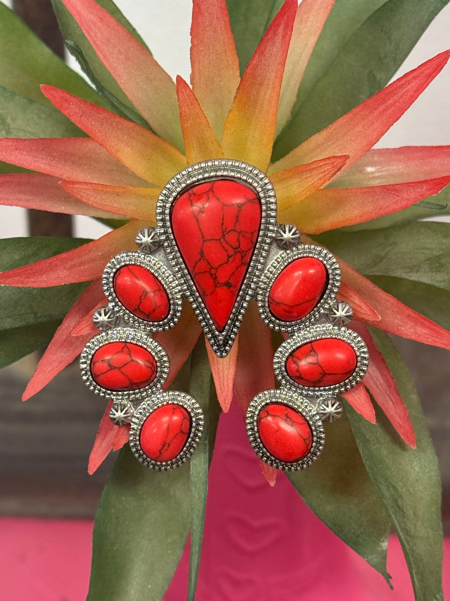 Large Red Stone Ring