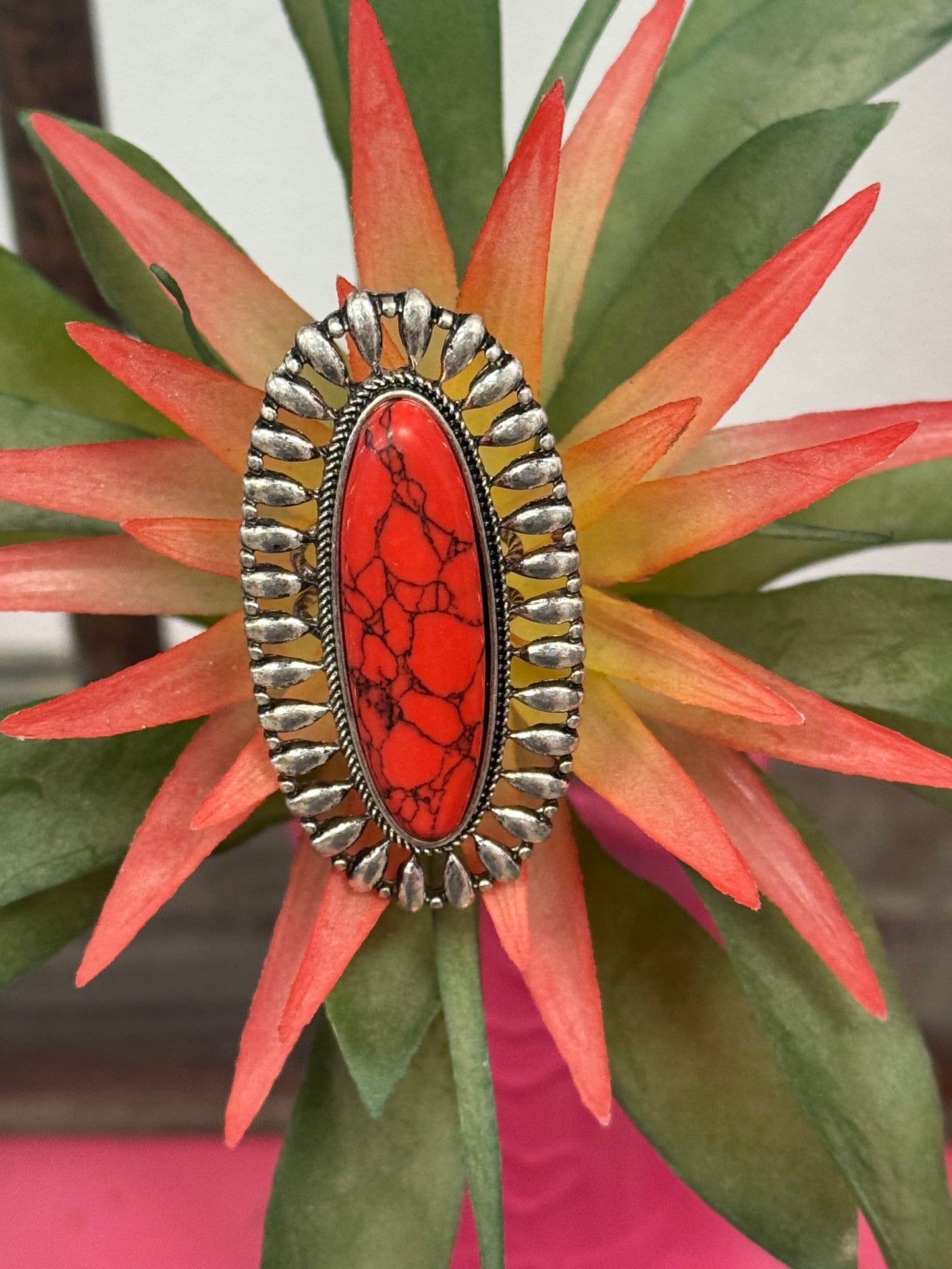 Large Red Stone Ring