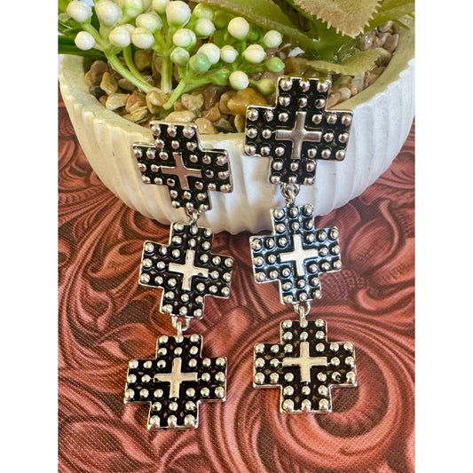 Navajo Cross Earrings