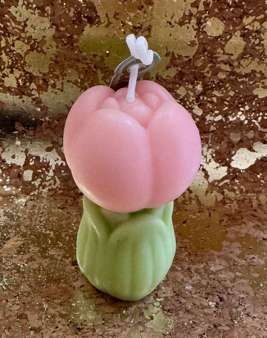 Pink Tulip Candle