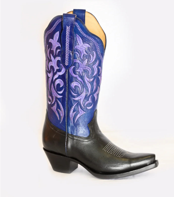 RW Boots Black Purple WRW012