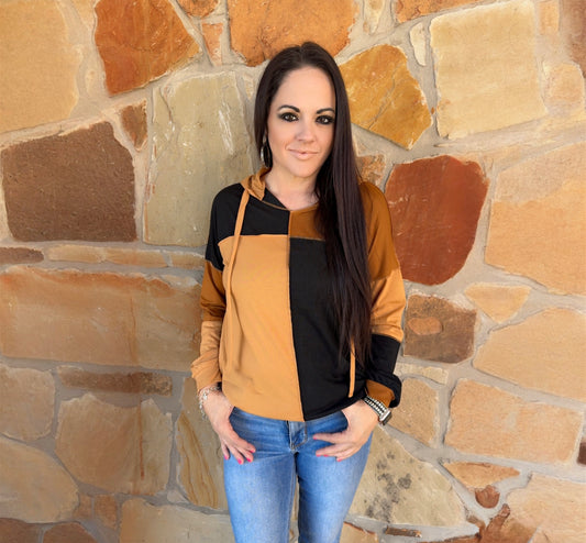 Multi Colored Hoodie Top