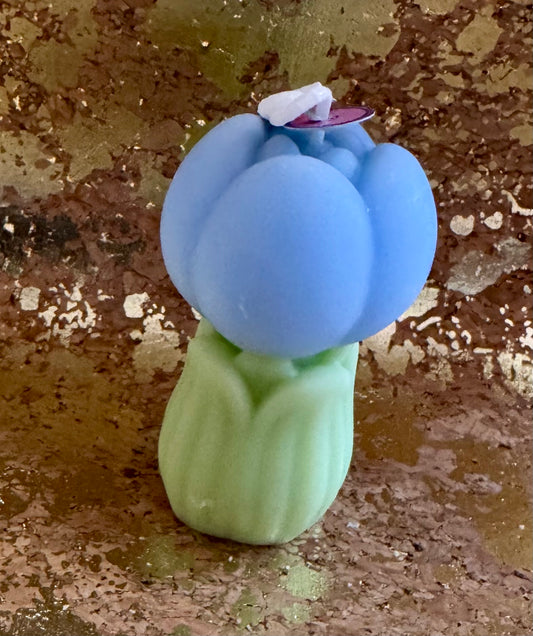Blue Tulip Candle