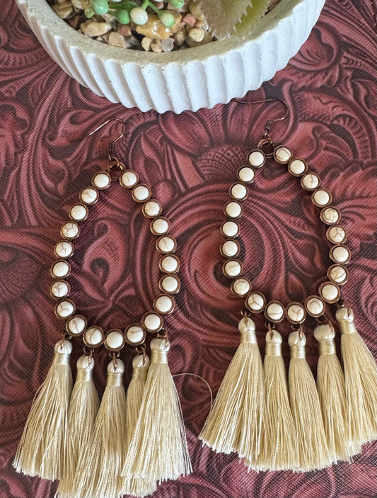Ivory Tassel Earrings