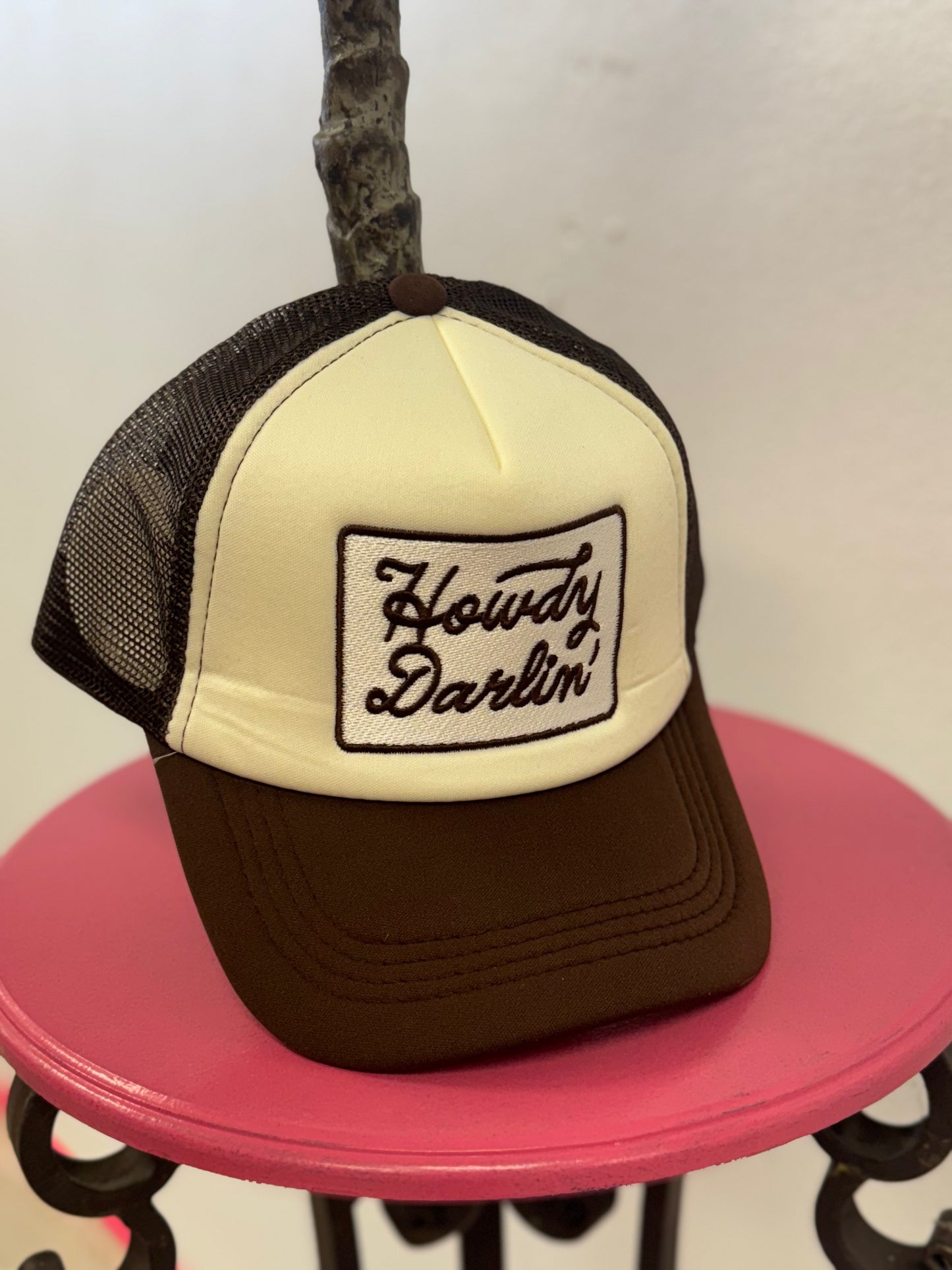 Brown Howdy Darlin Mesh Cap