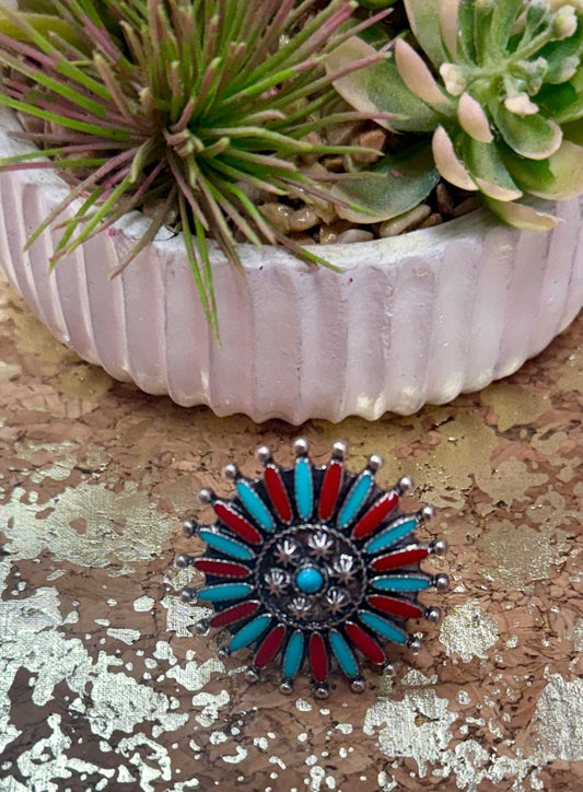Red Turquoise Ring