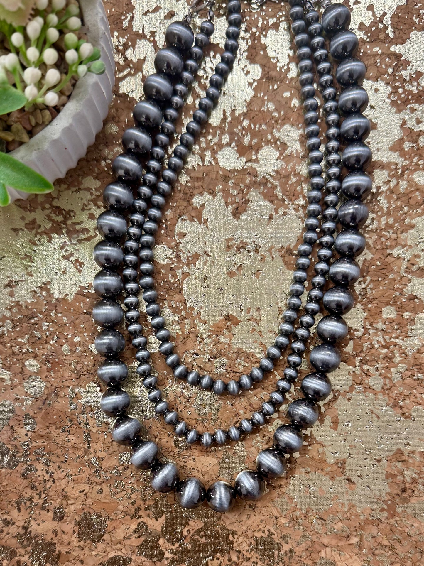 Navajo 3 Strand Necklace