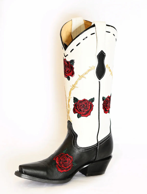 RW Boots W14282 Barbwire Roses