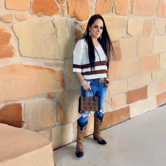 Striped Cropped Sweater