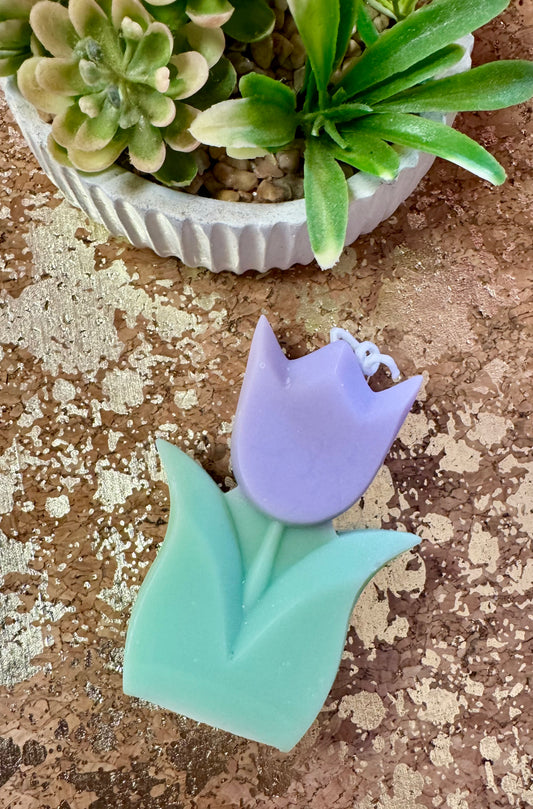 Purple Tulip Candle