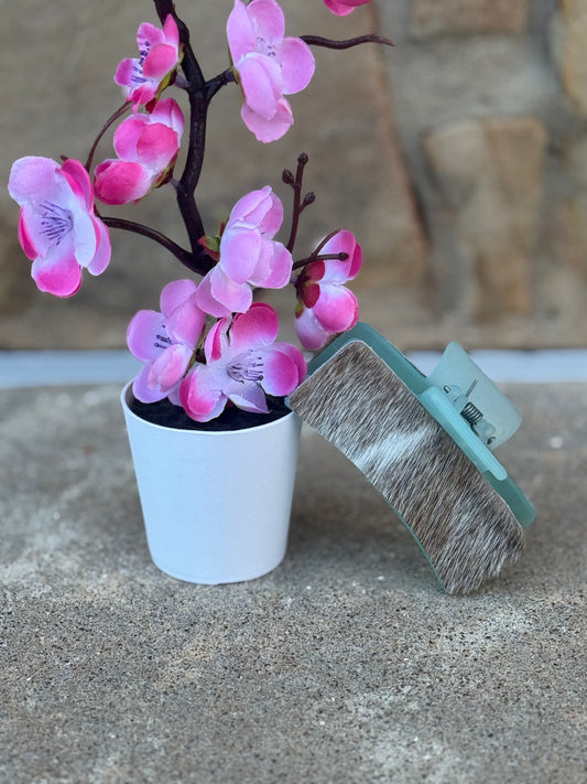 Cowhide Leather Hair clip