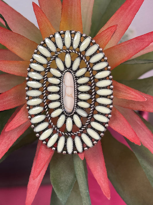 Ivory Stone Ring